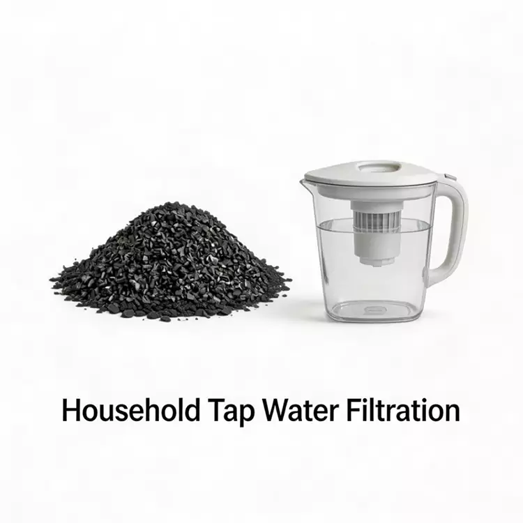 Leitungswasserfiltration, Kokosnussschalen-Aktivkohle
